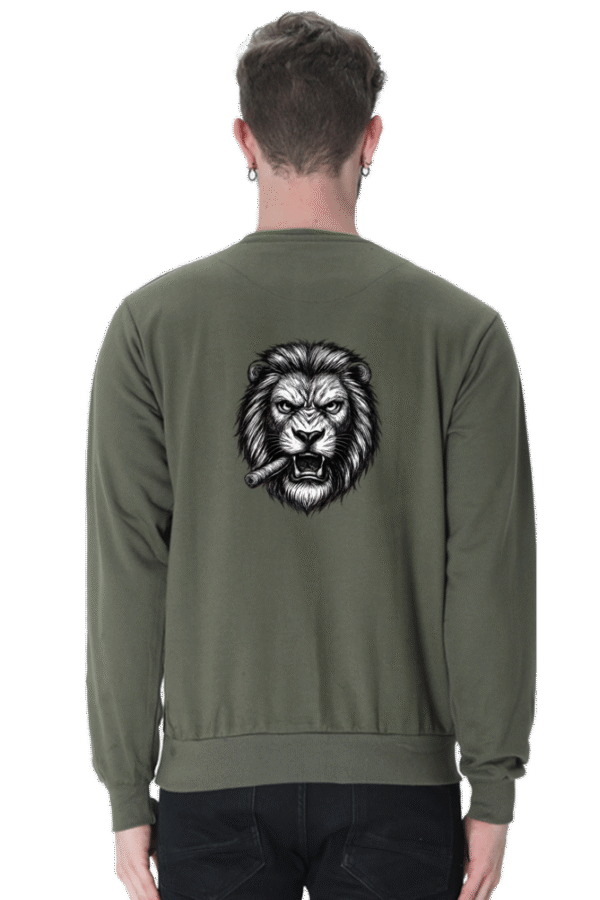 Premium Sweatshirt - Lion With Cigar